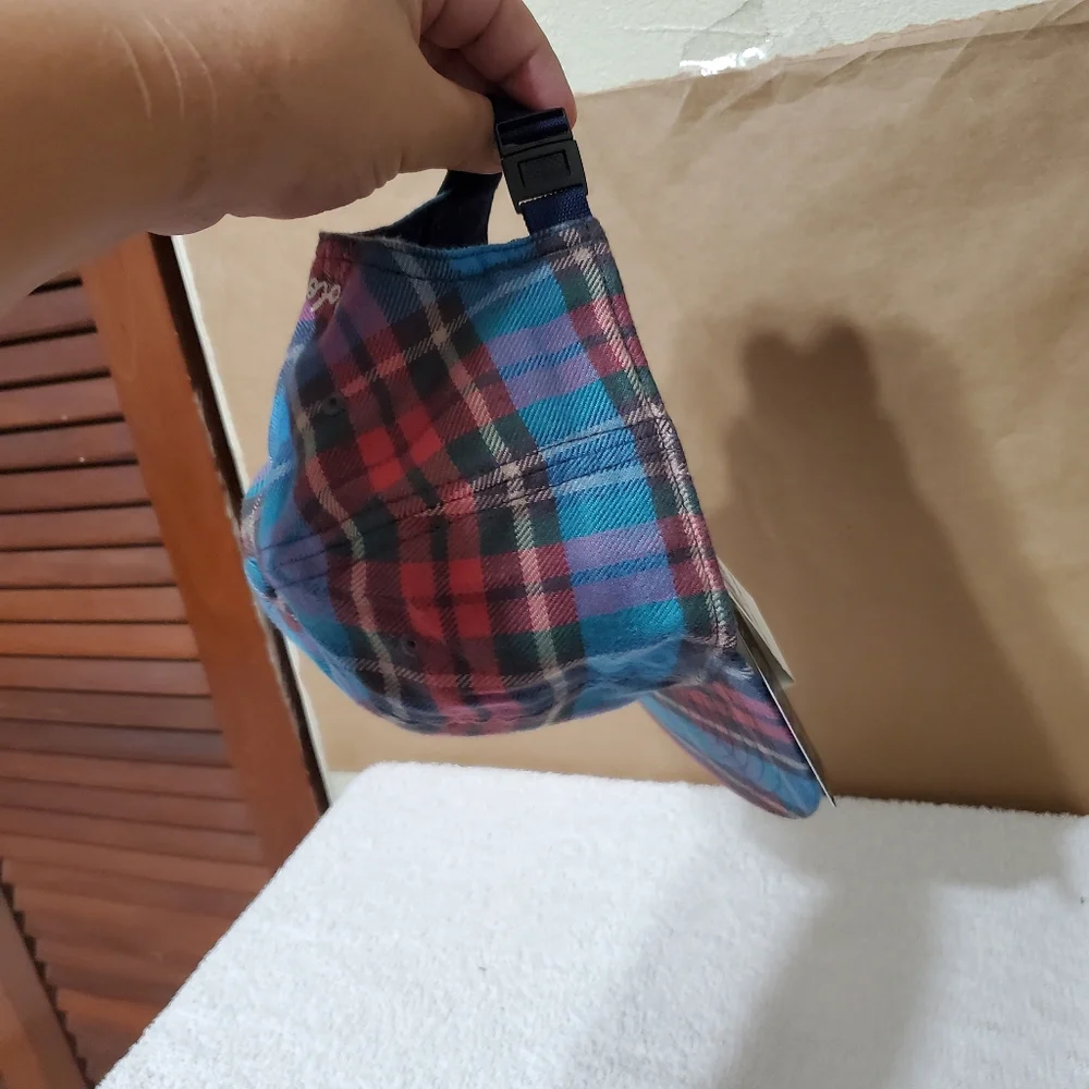 Sold. Polo Ralph Lauren Plaid Twill Madras Varsity "P" Patch Logo hat - Picture 15 of 16